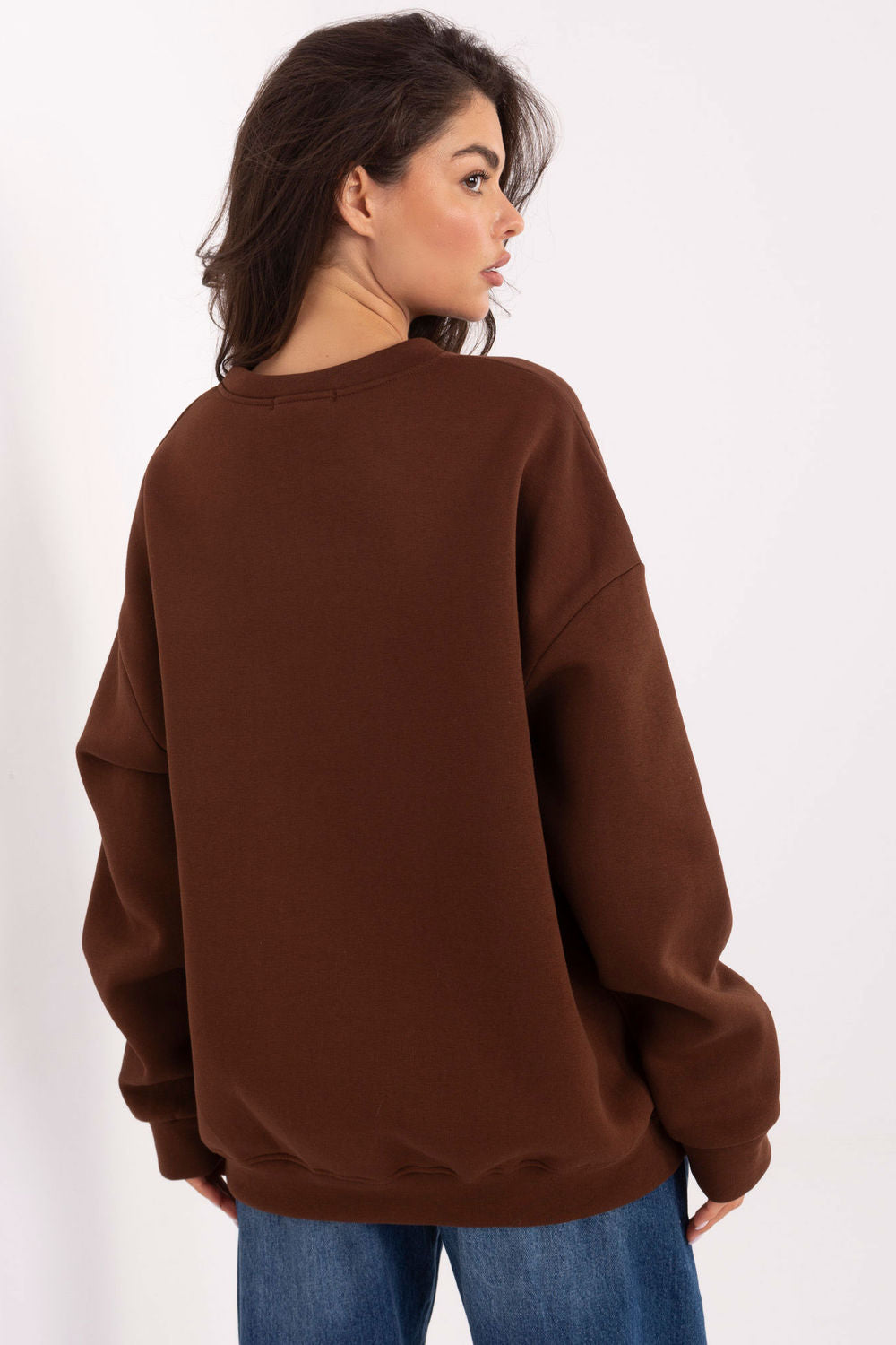 T-shirt femme Factory Price Sweatshirt Sweatshirt — brun