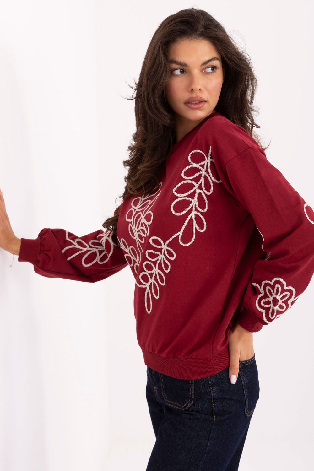 T-shirt femme Relevance Sweatshirt Sweatshirt — rouge