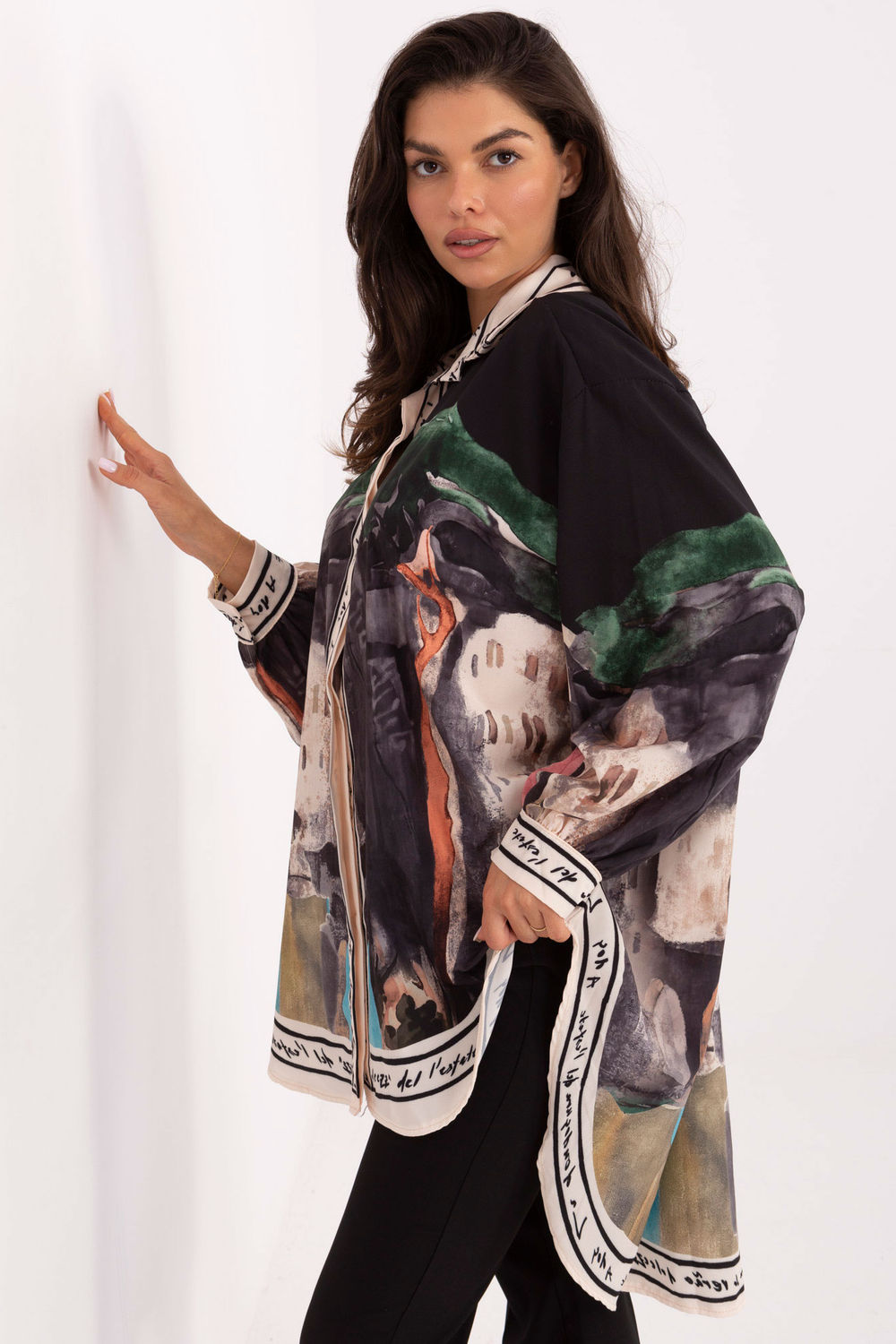 Blouse femme Rue Paris — noir