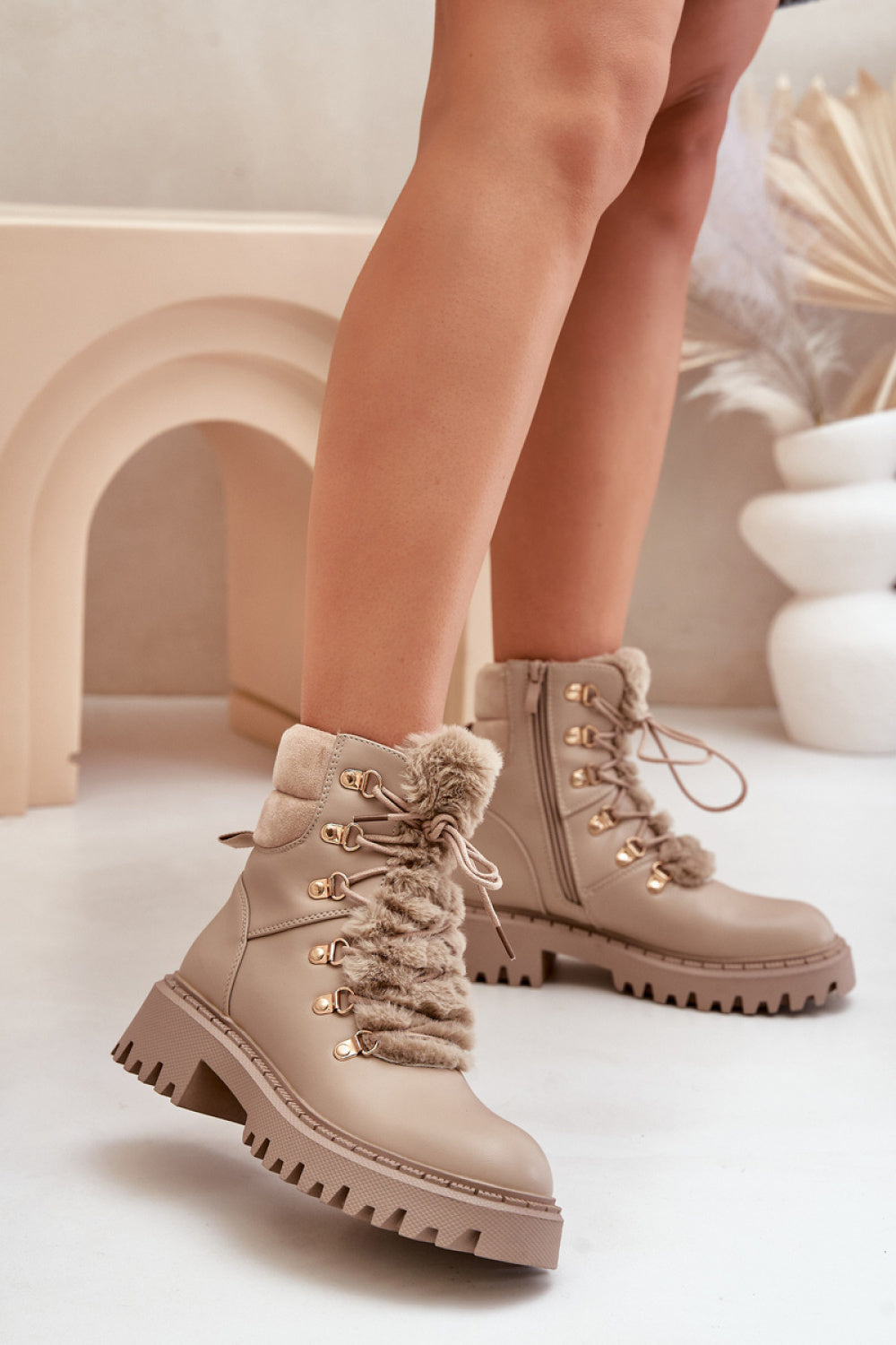 Bottes femme Step in style Trappeur Trappeur — beige