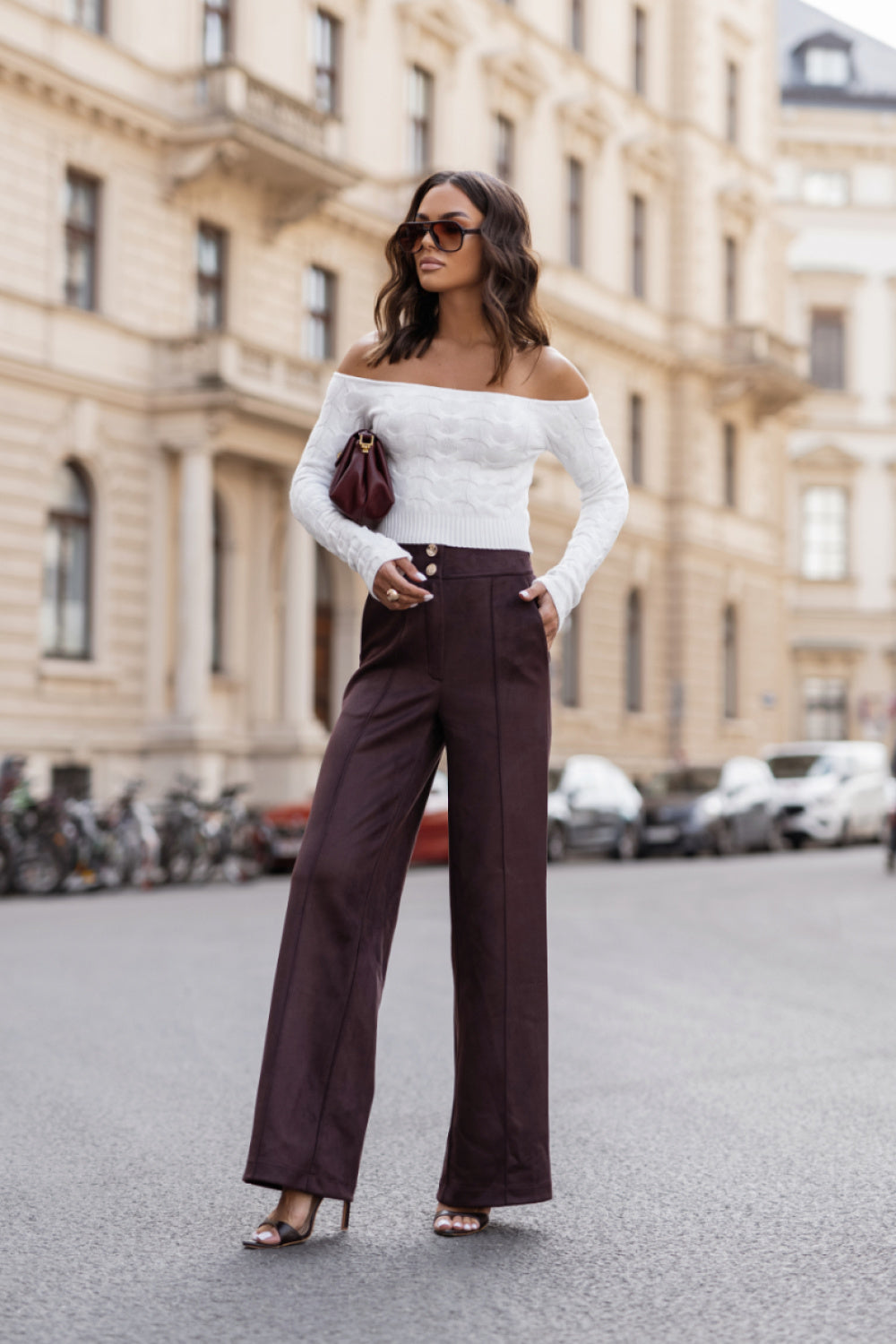 Chaussures à talons femme LaBalancia Pantalon Pantalon — brun
