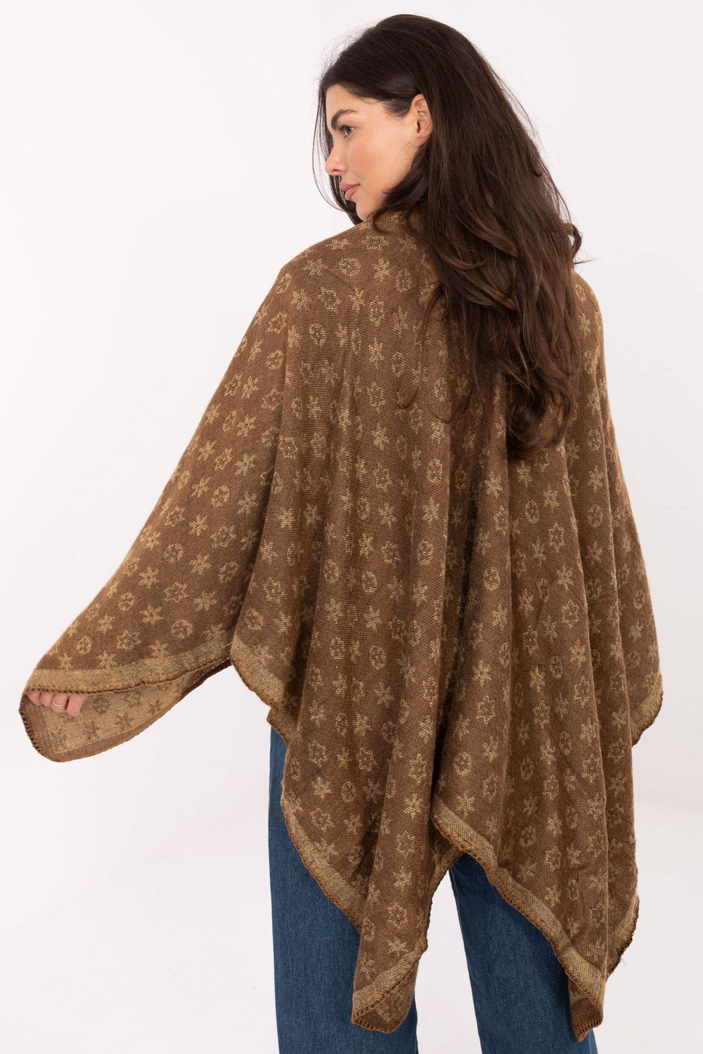 Poncho femme Factory Price — brun