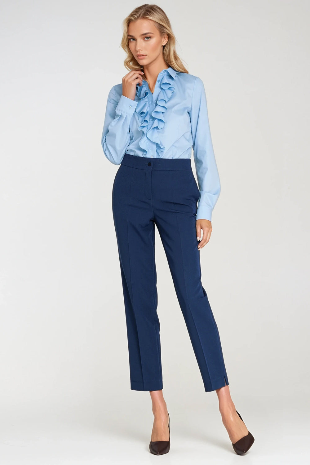 Chaussures à talons femme Nife Pantalon Pantalon — bleu marine