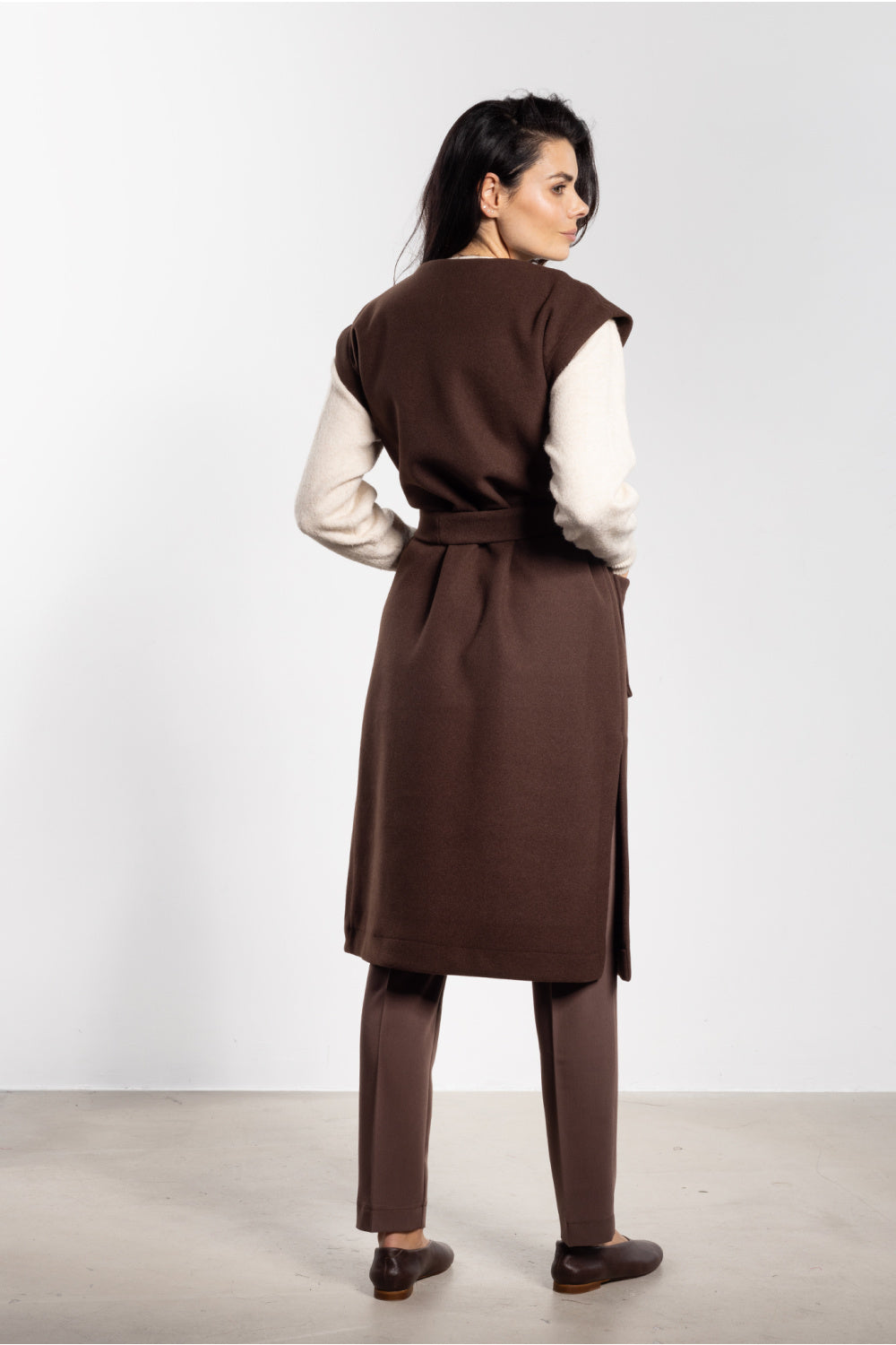 Gilet femme awama — brun
