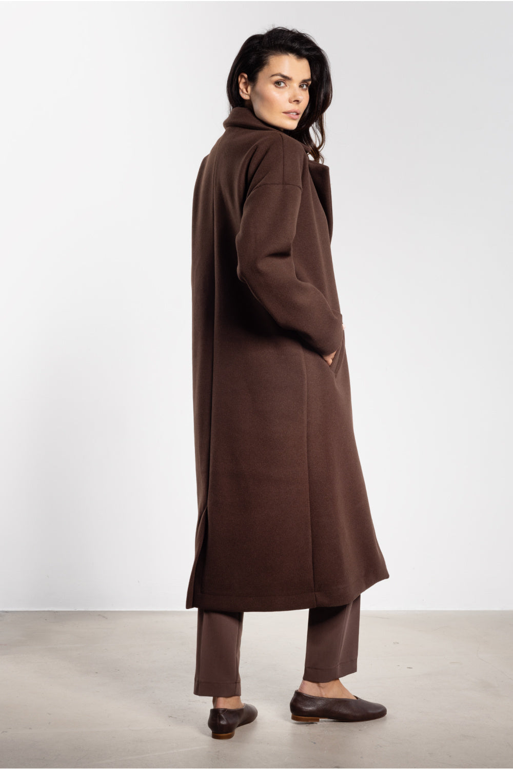 Manteau femme awama — brun