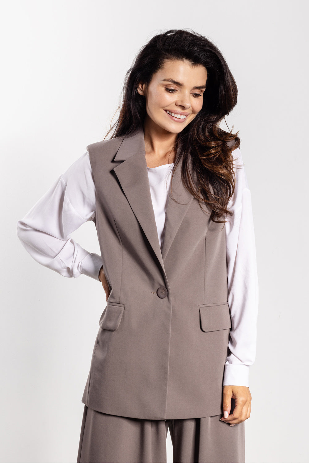 Gilet femme awama — brun