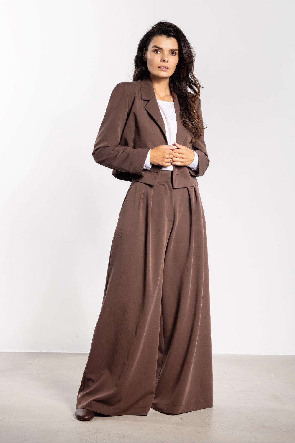 Chaussures à talons femme awama Pantalon Pantalon — brun