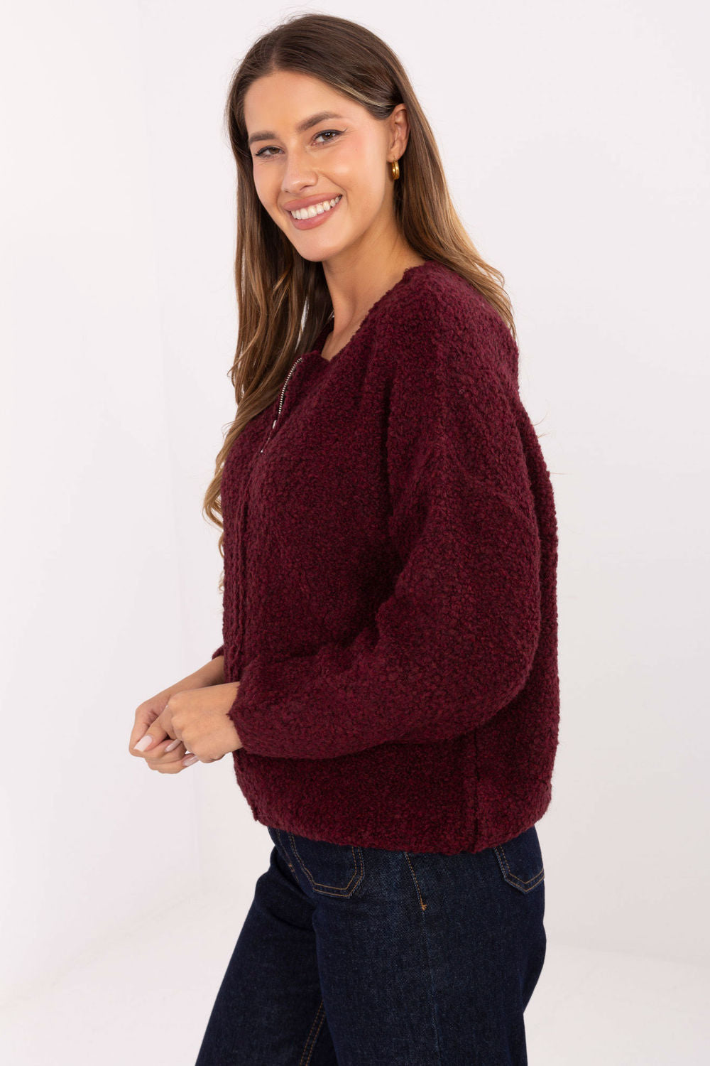 Cardigan femme Rue Paris — rouge