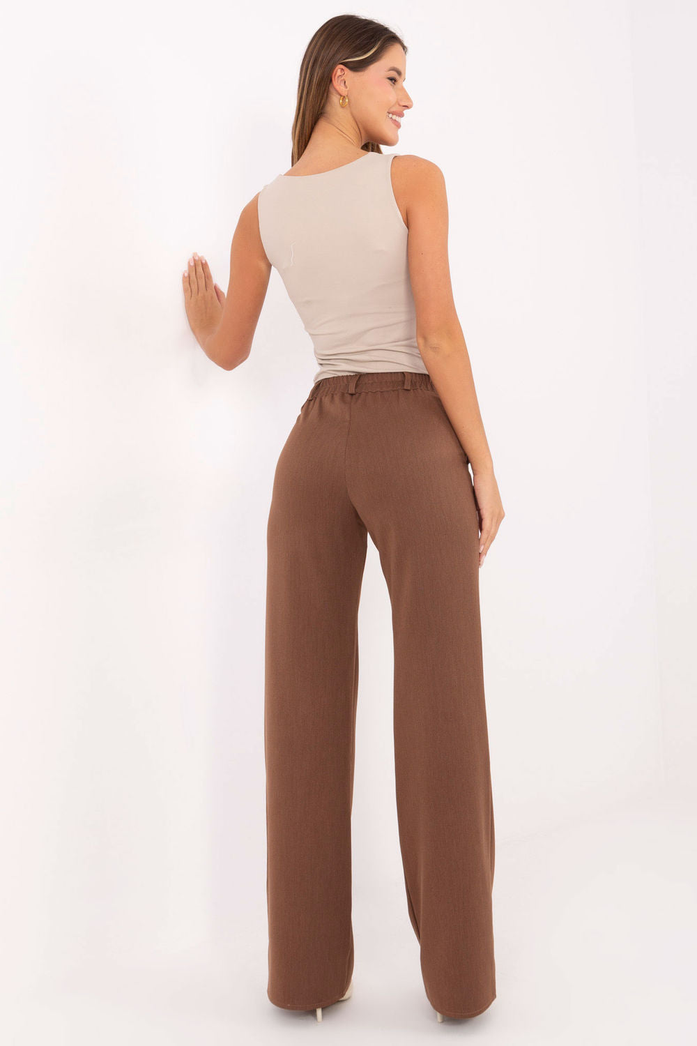 Chaussures à talons femme Lakerta Pantalon Pantalon — brun