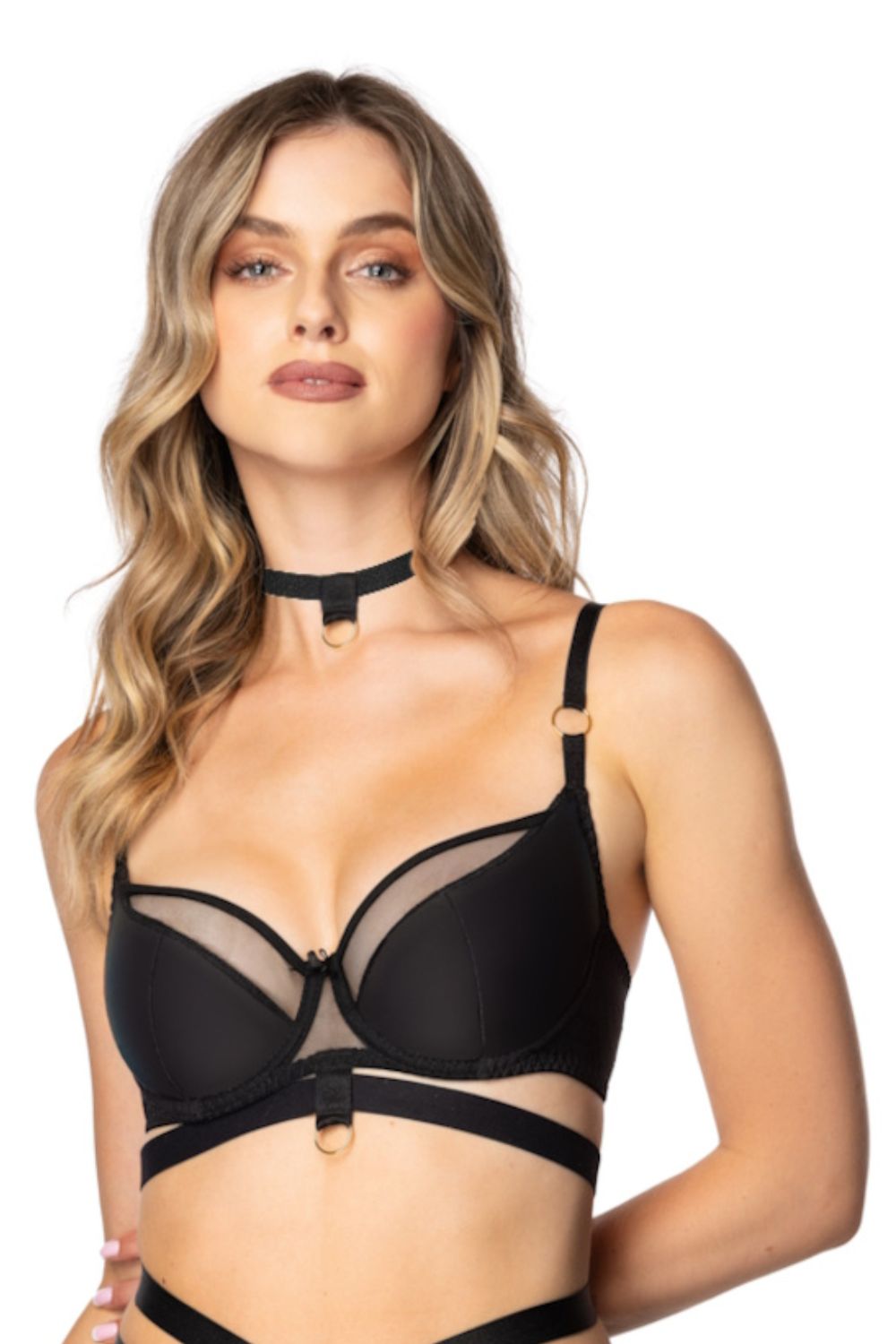 Soutien-gorge semi-soft femme Mat — noir