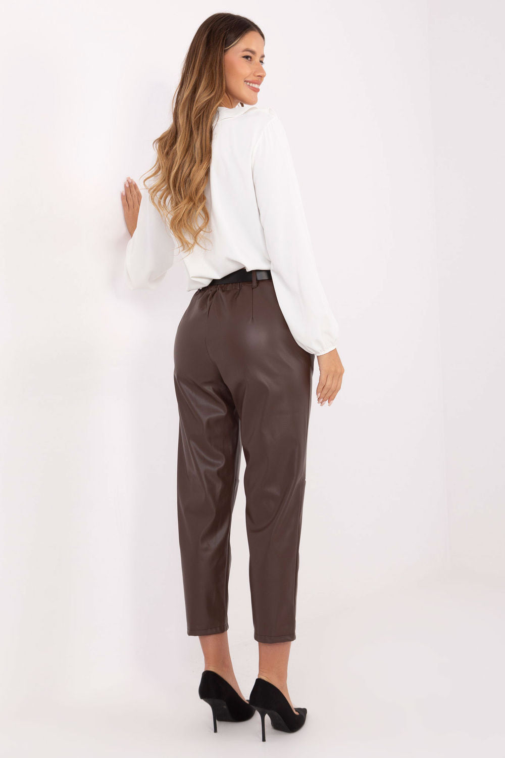 Chaussures à talons femme Rue Paris Pantalon Pantalon — brun