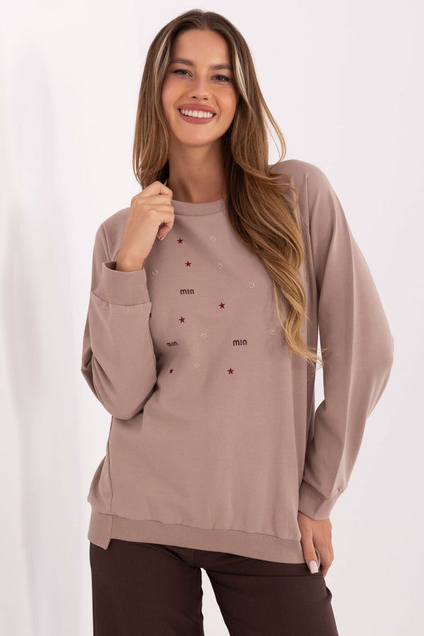 T-shirt femme Relevance Sweatshirt Sweatshirt — beige