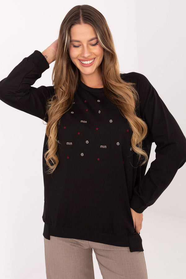 T-shirt femme Relevance Sweatshirt Sweatshirt — noir