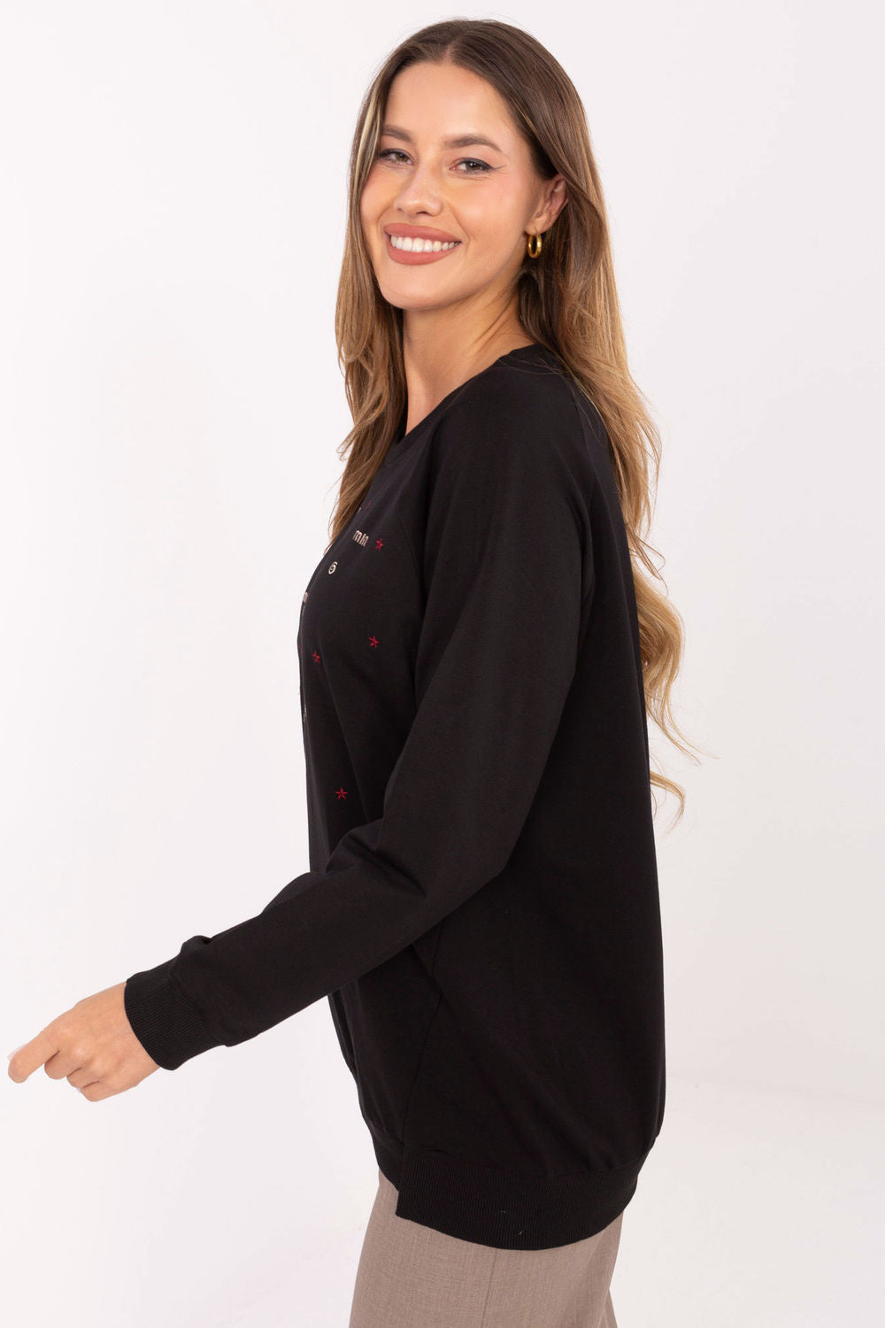 T-shirt femme Relevance Sweatshirt Sweatshirt — noir