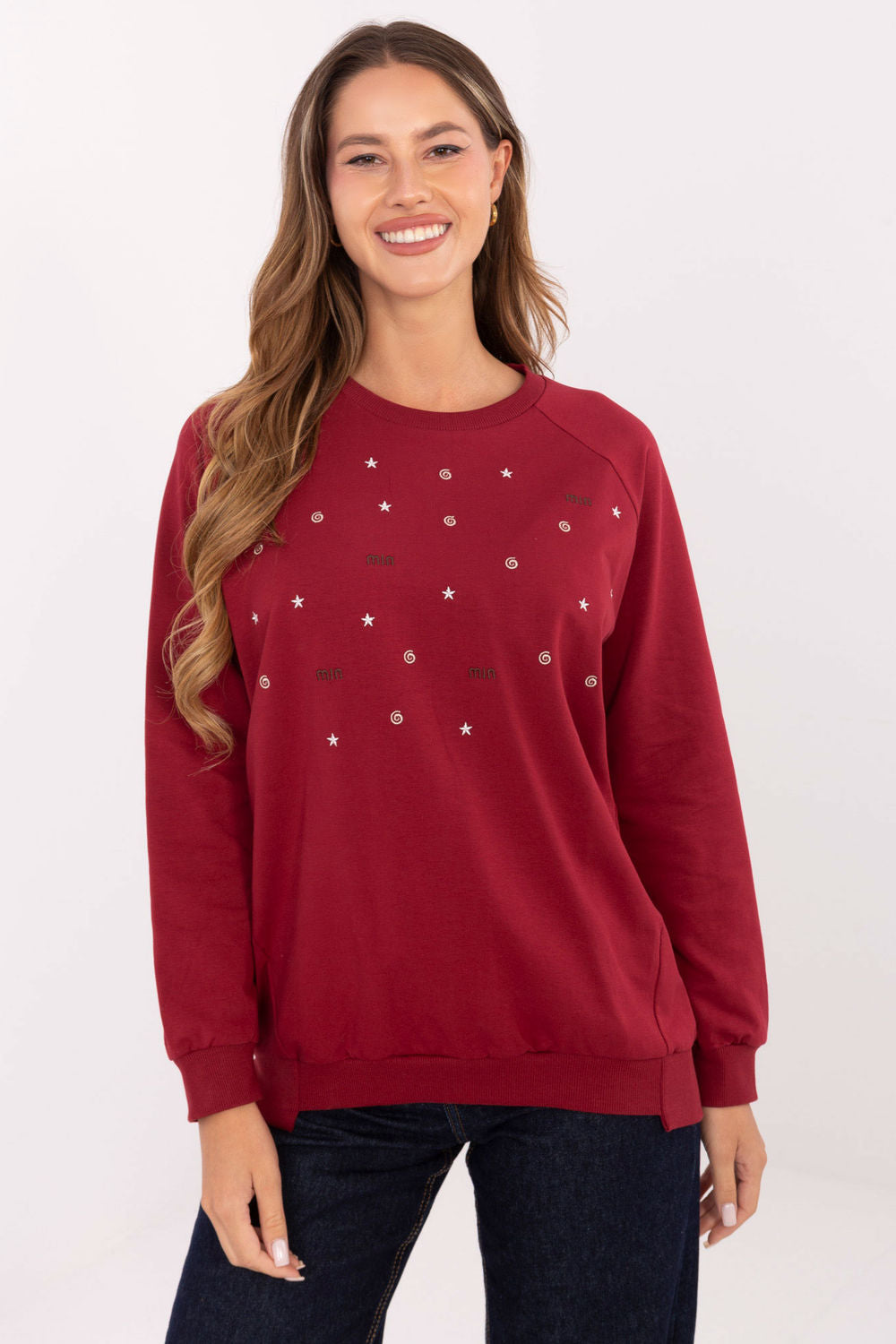 T-shirt femme Relevance Sweatshirt Sweatshirt — rouge