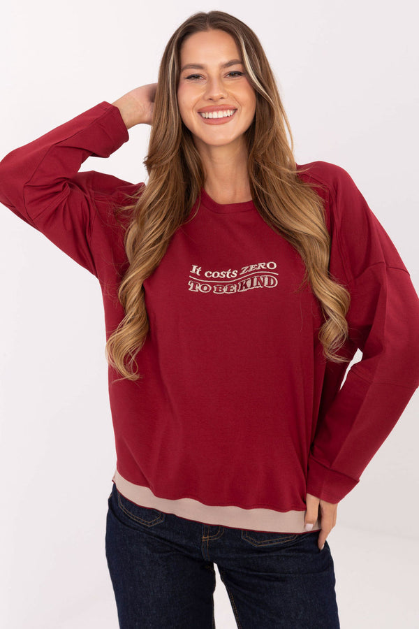 T-shirt femme Relevance Sweatshirt Sweatshirt — rouge