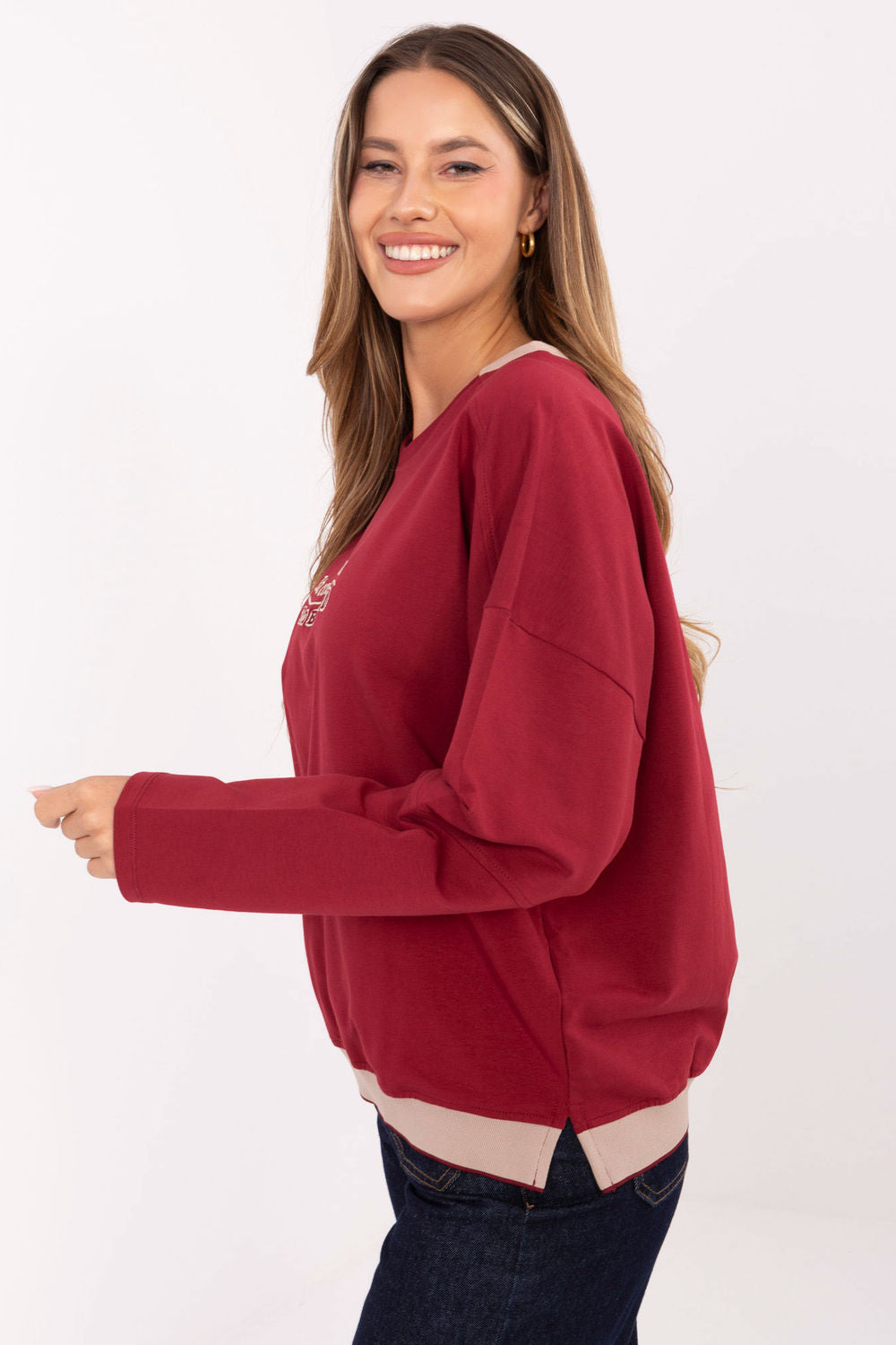 T-shirt femme Relevance Sweatshirt Sweatshirt — rouge