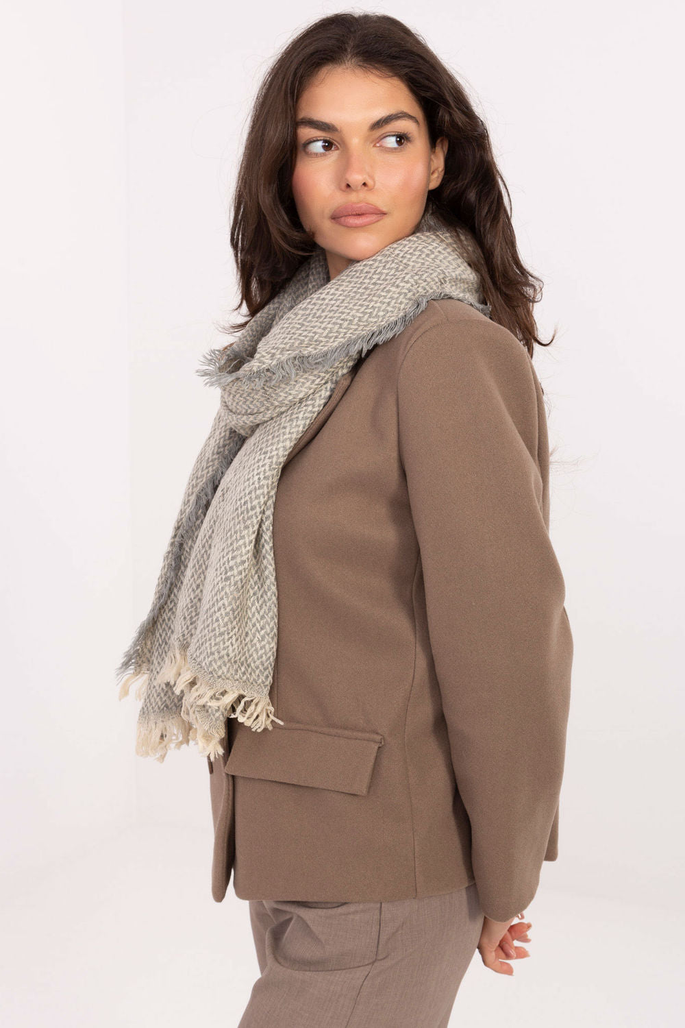 Châle femme AT — gris