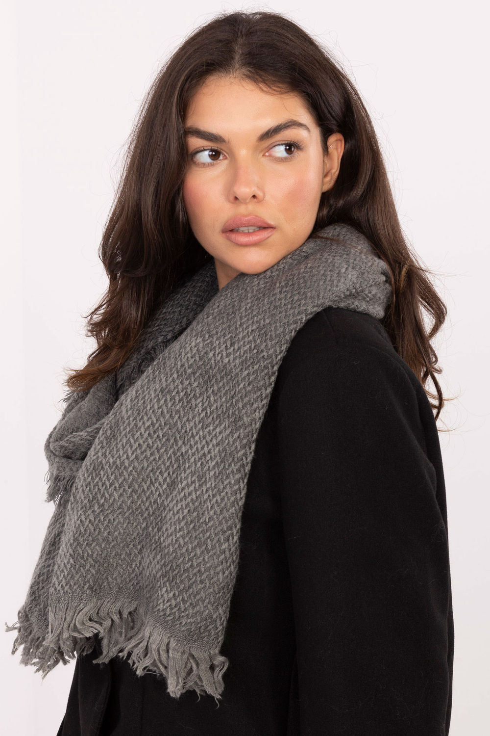Châle femme AT — gris