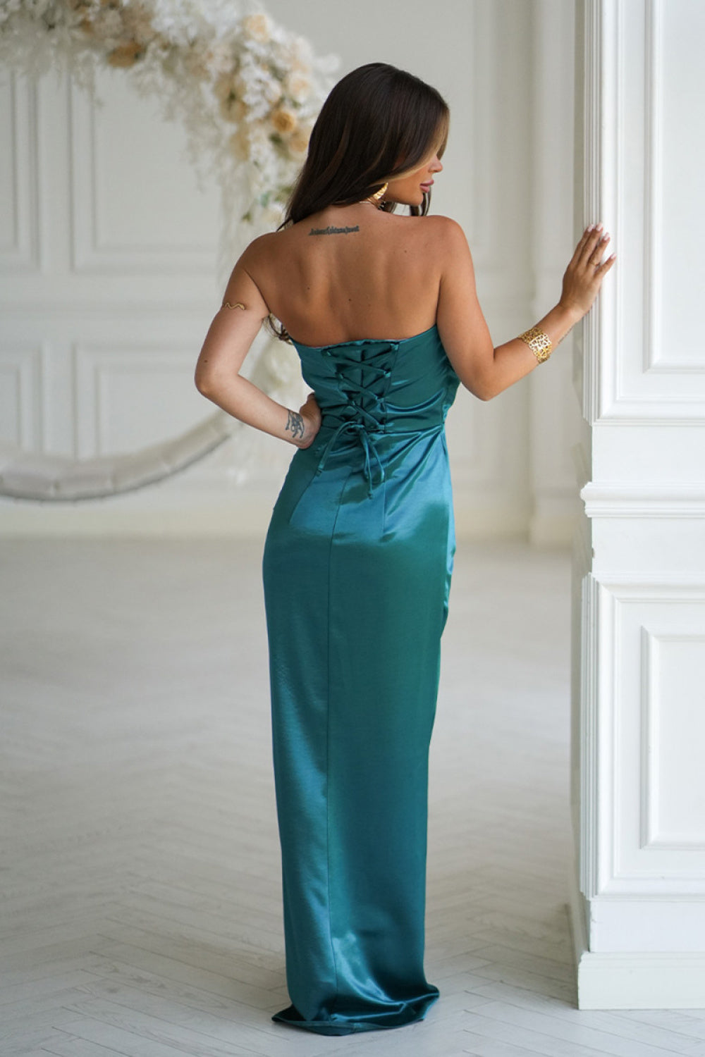 Robe femme Bicotone Longue Longue — vert