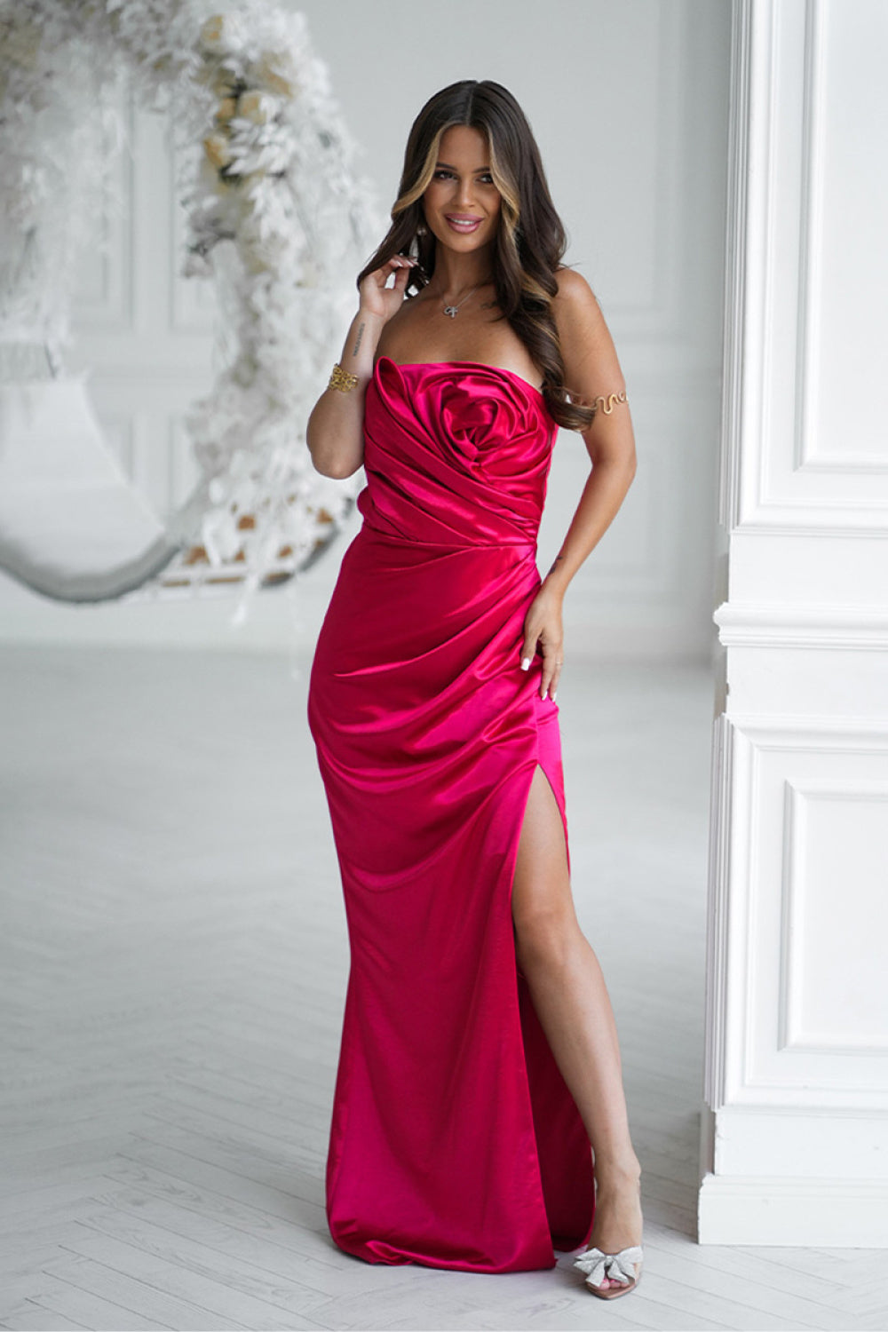 Robe femme Bicotone Longue Longue — rouge