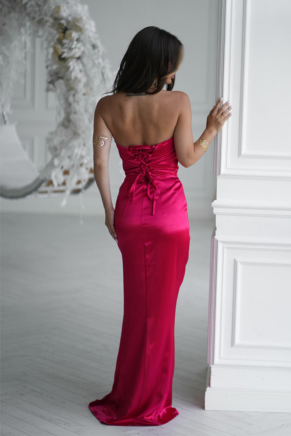 Robe femme Bicotone Longue Longue — rouge
