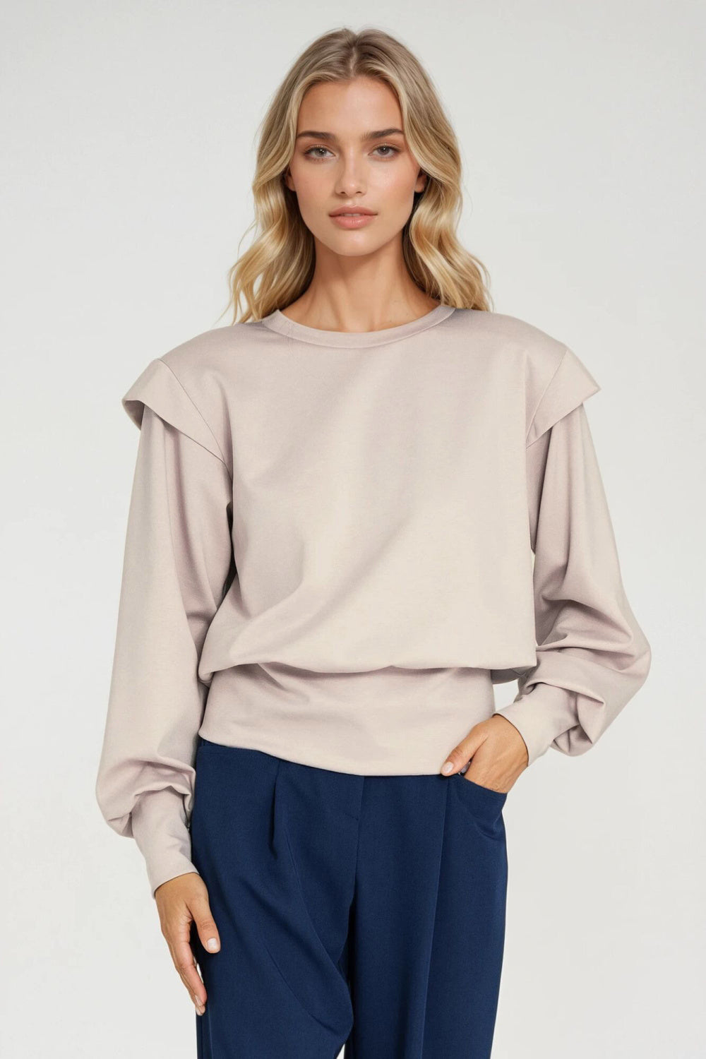 T-shirt femme Nife Sweatshirt Sweatshirt — beige