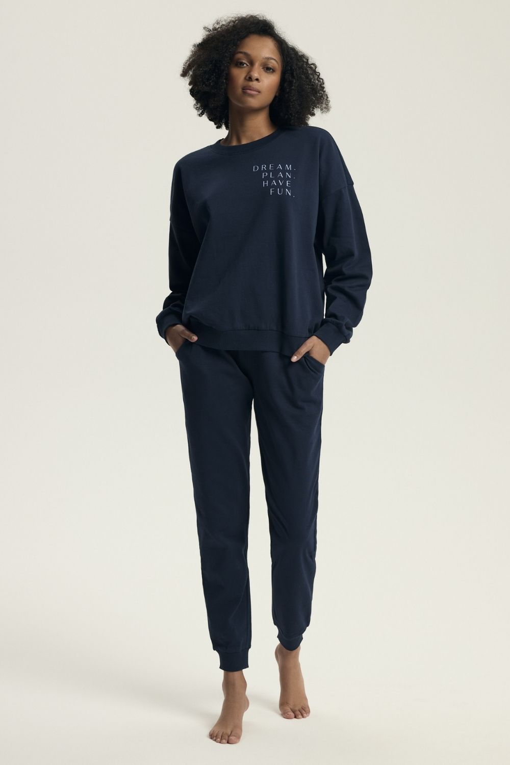 Pyjama femme Henderson — bleu marine
