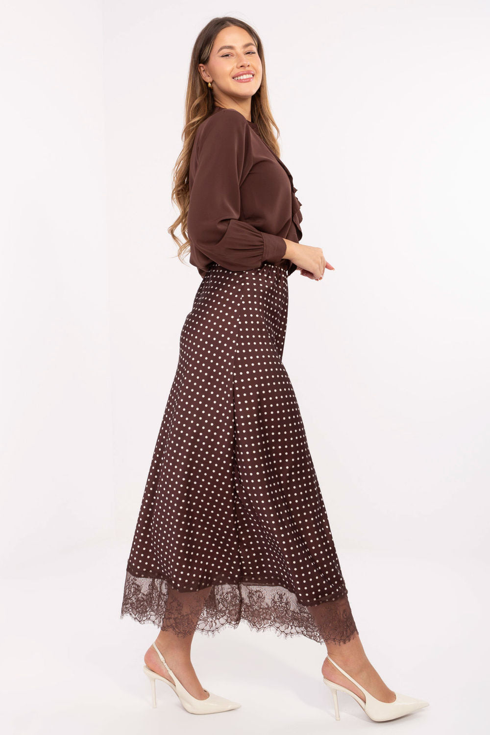 Jupe femme Rue Paris Longue Longue — brun