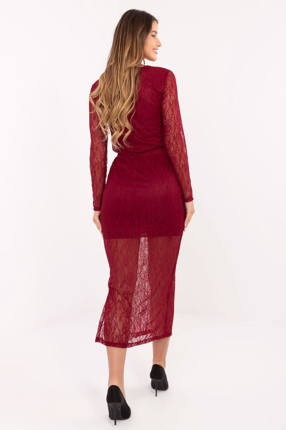 Jupe femme Rue Paris En Dentelle En — rouge
