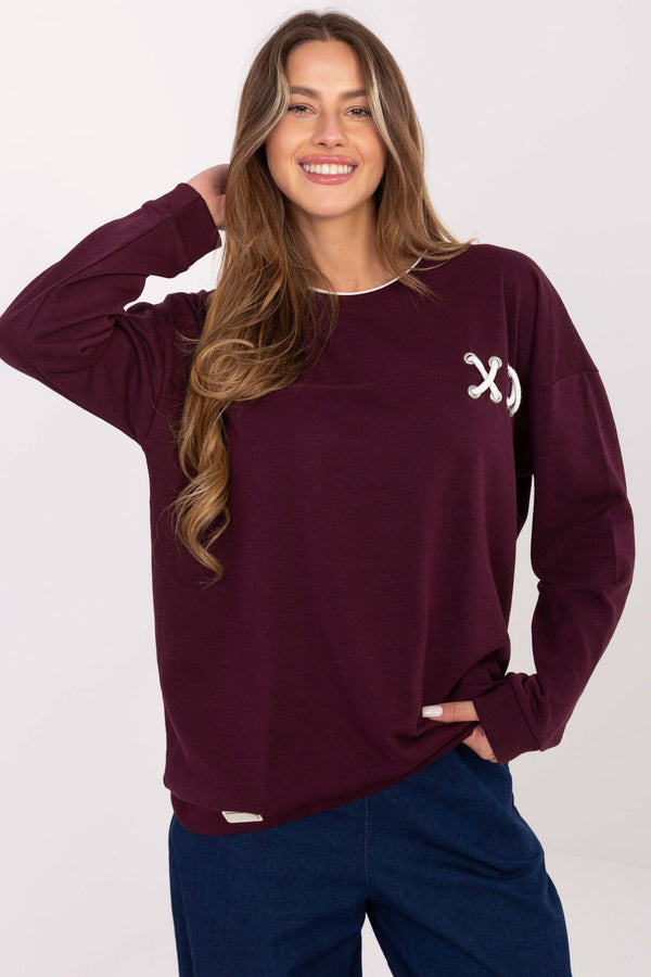 T-shirt femme Relevance Sweatshirt Sweatshirt — rouge