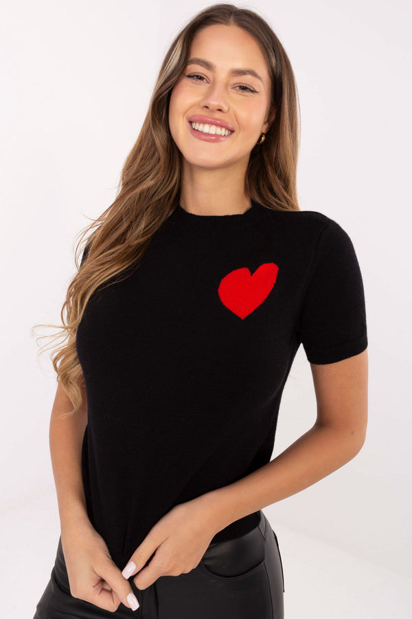 Pull femme Factory Price À Manches Courtes — noir