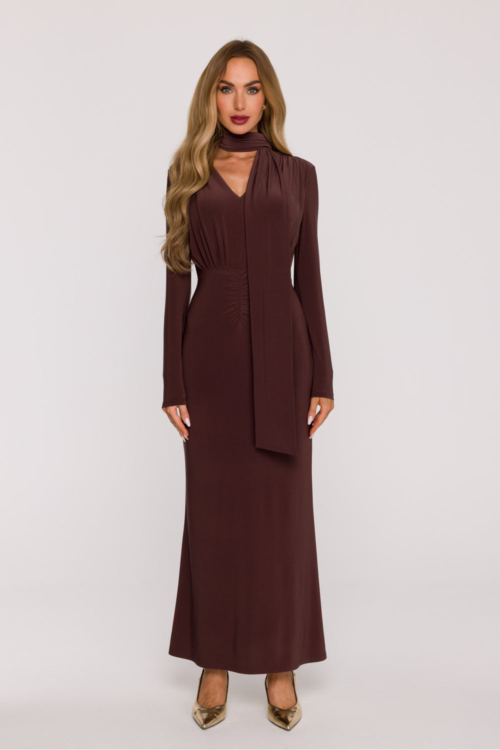 Robe femme Moe Longue Longue — brun