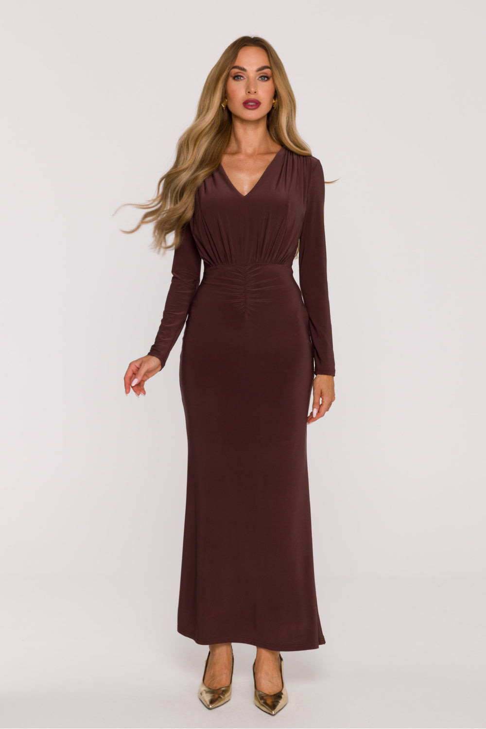 Robe femme Moe Longue Longue — brun