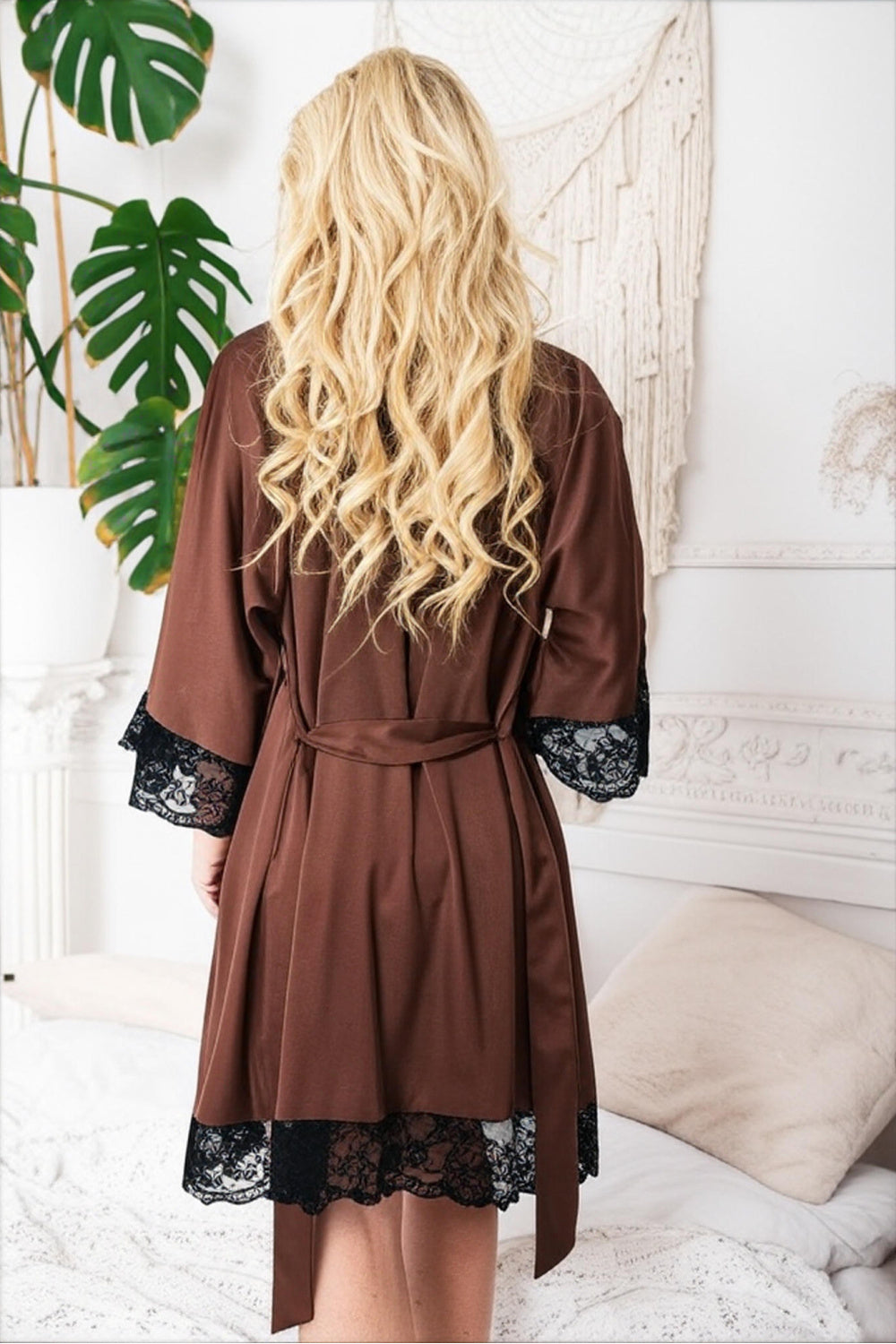 Robe femme Kalimo Peignoir Peignoir — brun