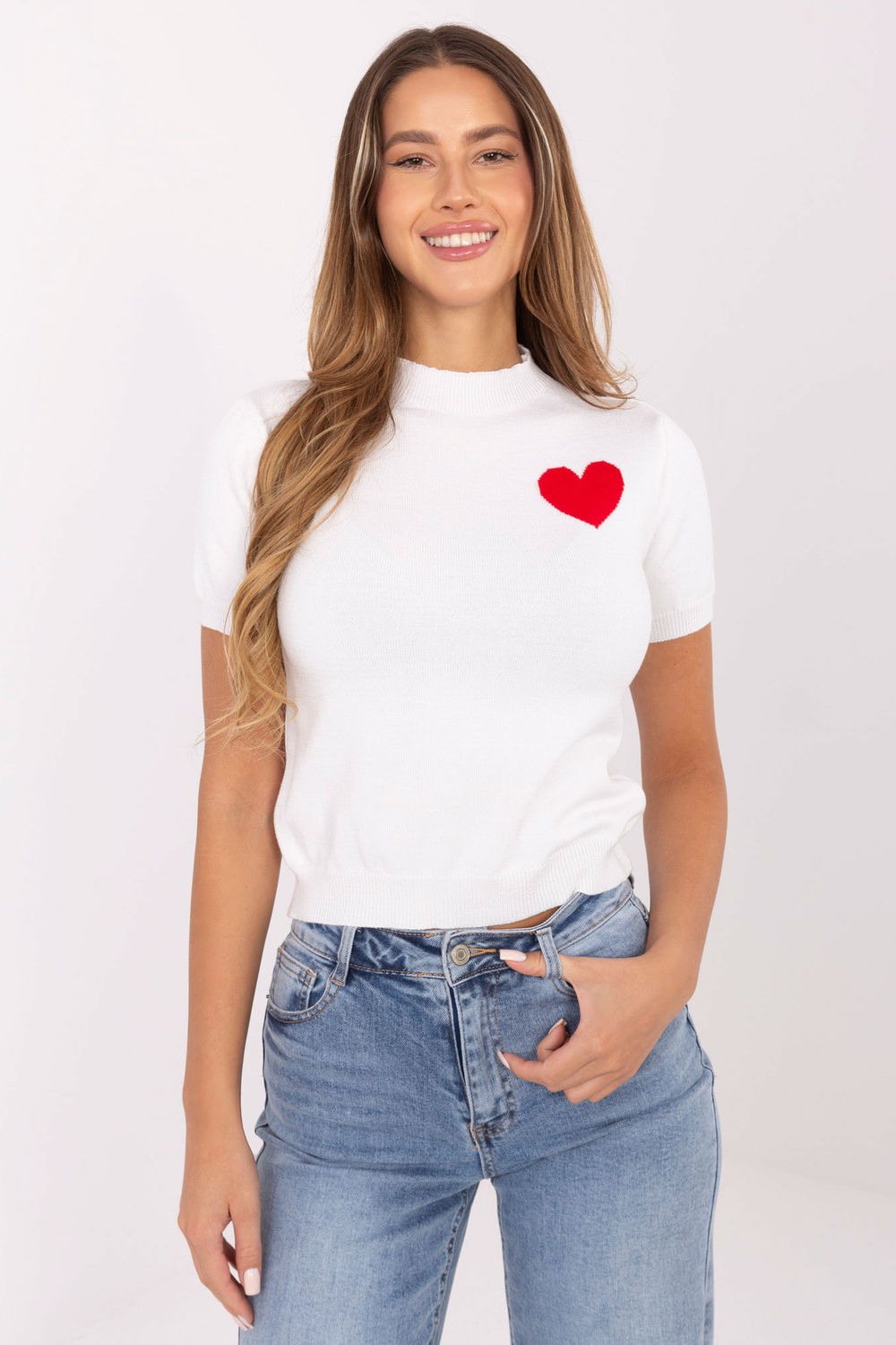Pull femme Factory Price À Manches Courtes — beige