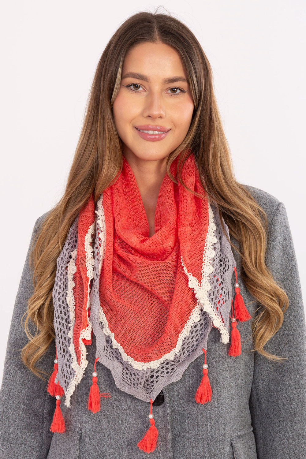 Foulard femme AT — rouge
