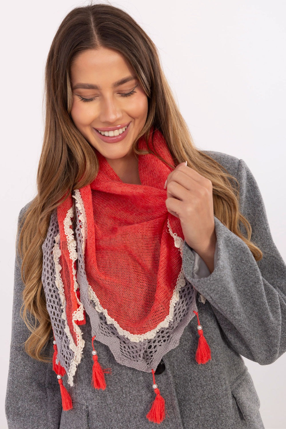 Foulard femme AT — rouge