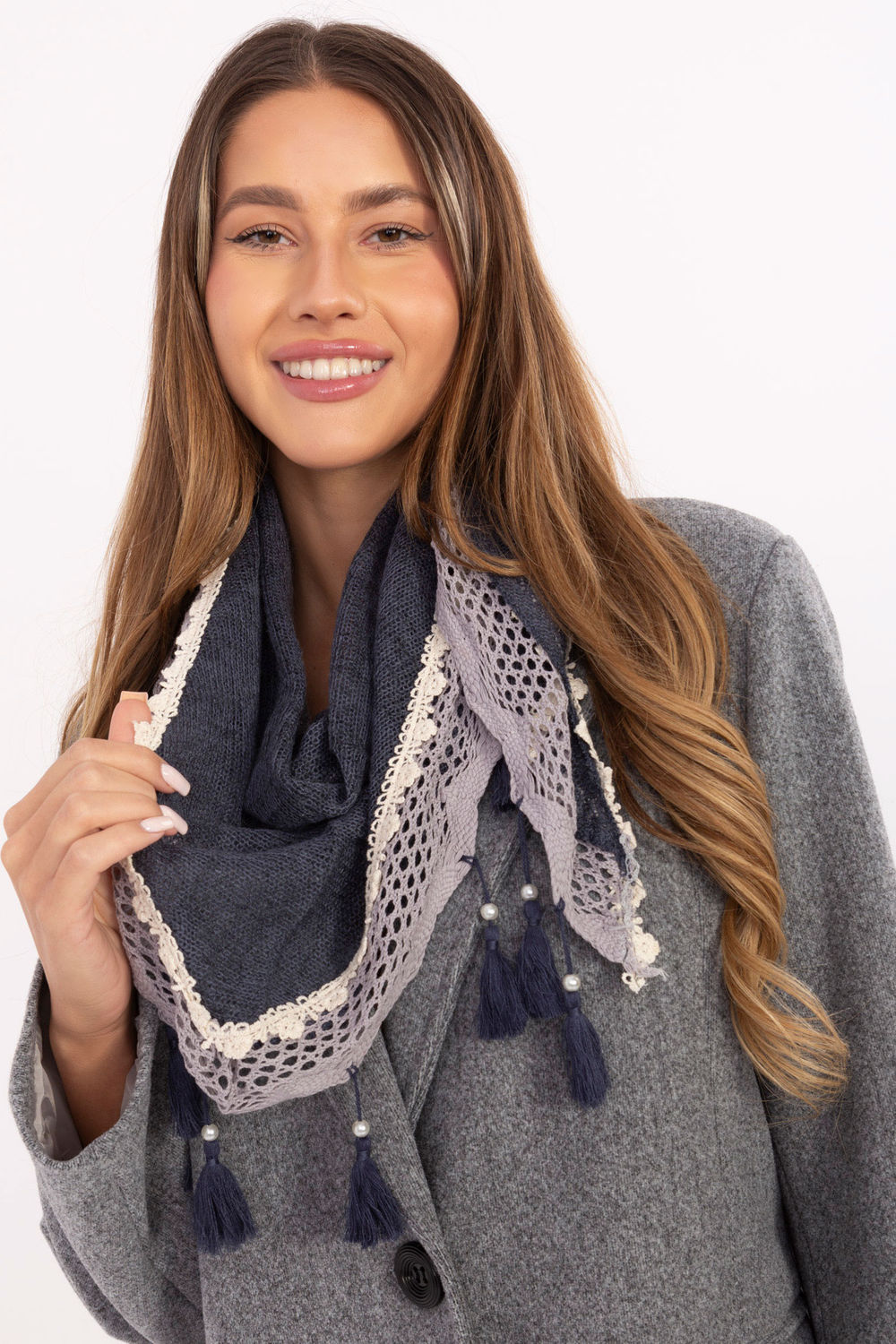 Foulard femme AT — bleu