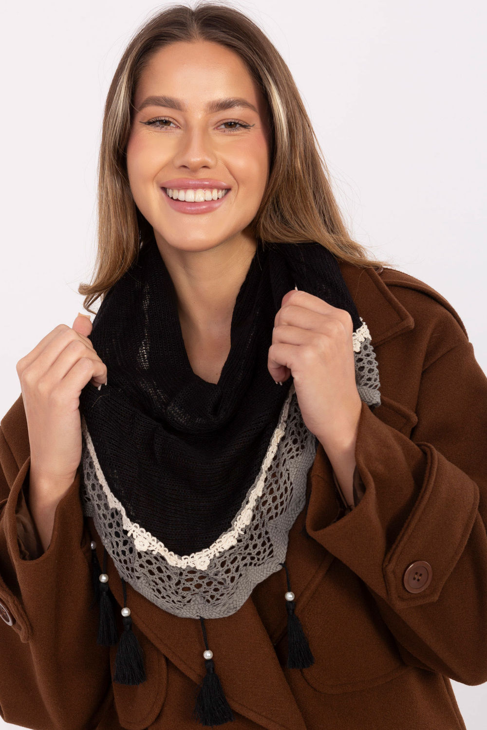 Foulard femme AT — noir