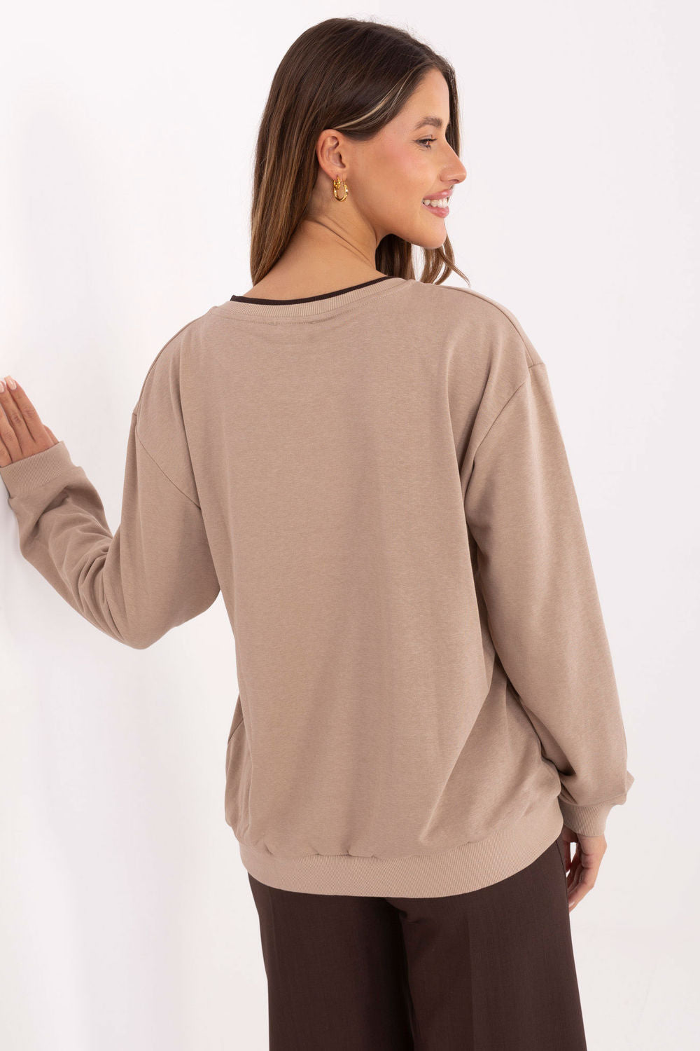 T-shirt femme Relevance Sweatshirt Sweatshirt — beige