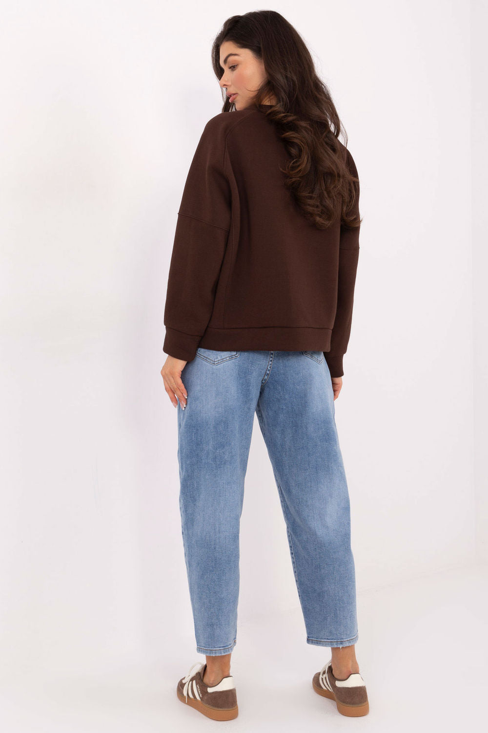 T-shirt femme Factory Price Sweatshirt Sweatshirt — brun