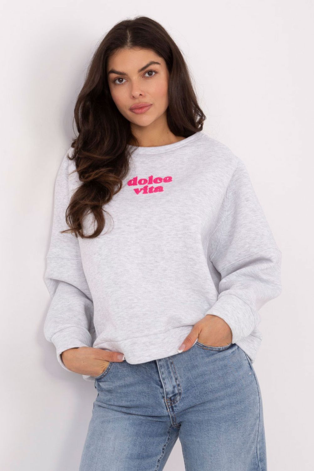 T-shirt femme Factory Price Sweatshirt Sweatshirt — gris