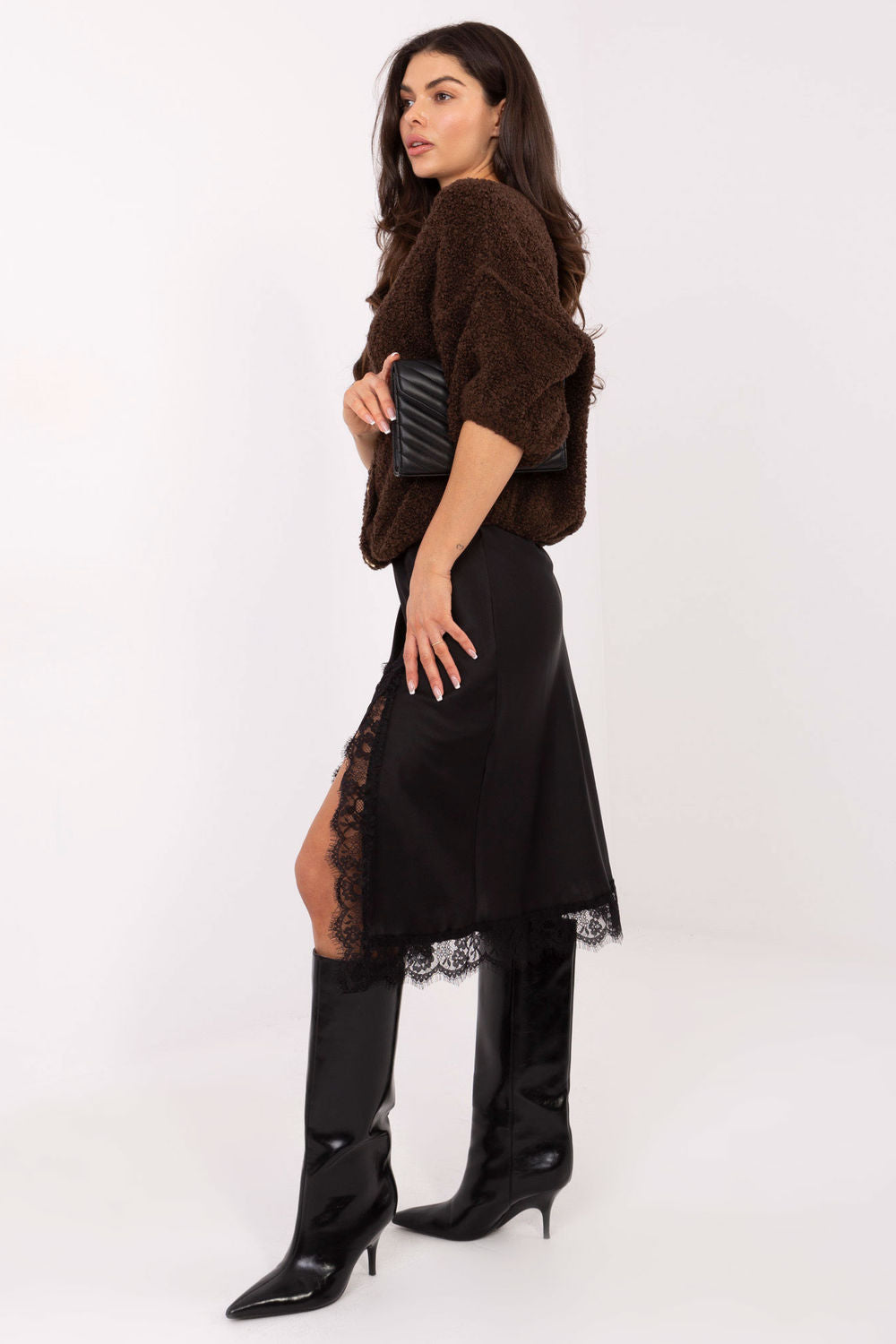 Cardigan femme Italy Moda — brun