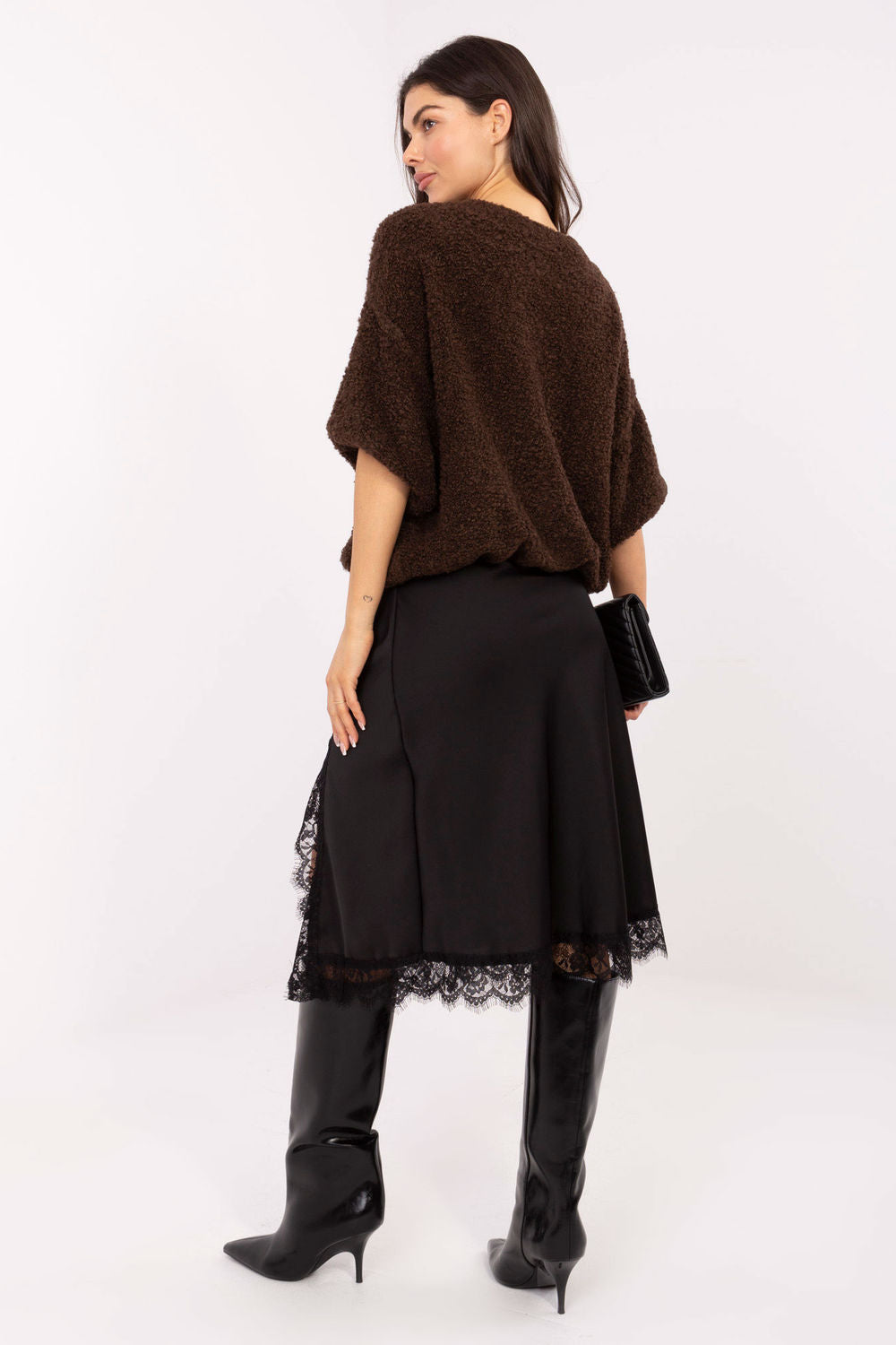 Cardigan femme Italy Moda — brun