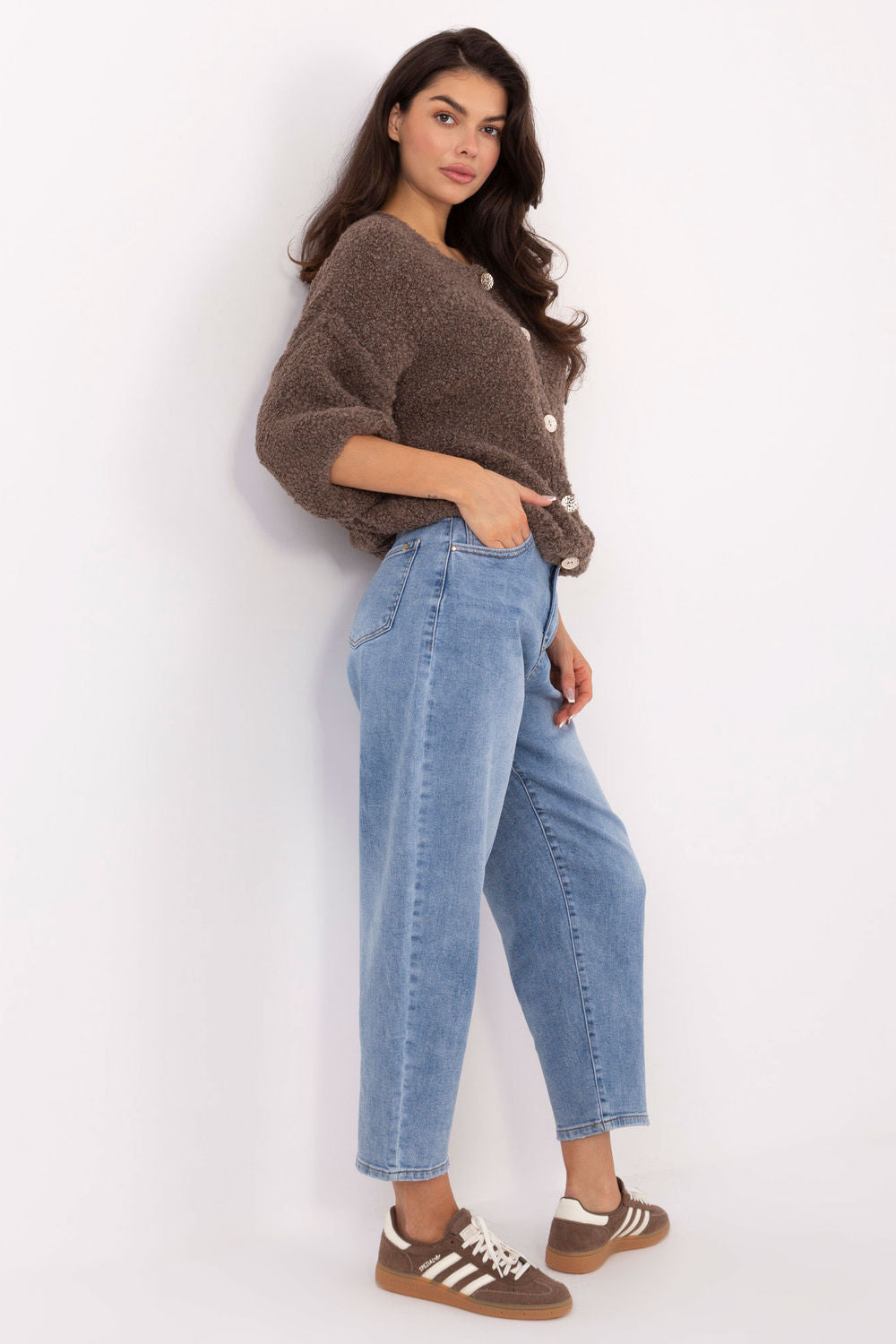 Cardigan femme Italy Moda — beige