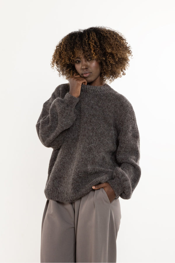 Pull femme awama Chandail Chandail — brun