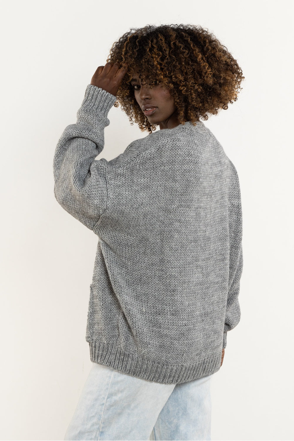 Cardigan femme awama — gris