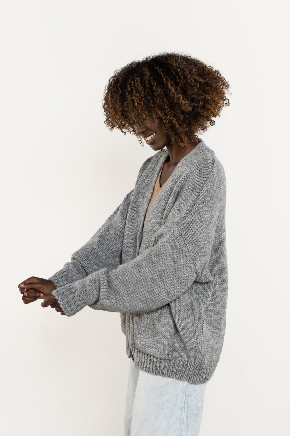 Cardigan femme awama — gris