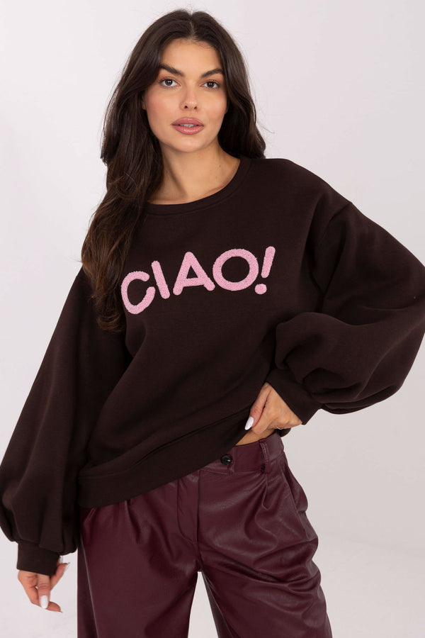 T-shirt femme Rue Paris Sweatshirt Sweatshirt — brun